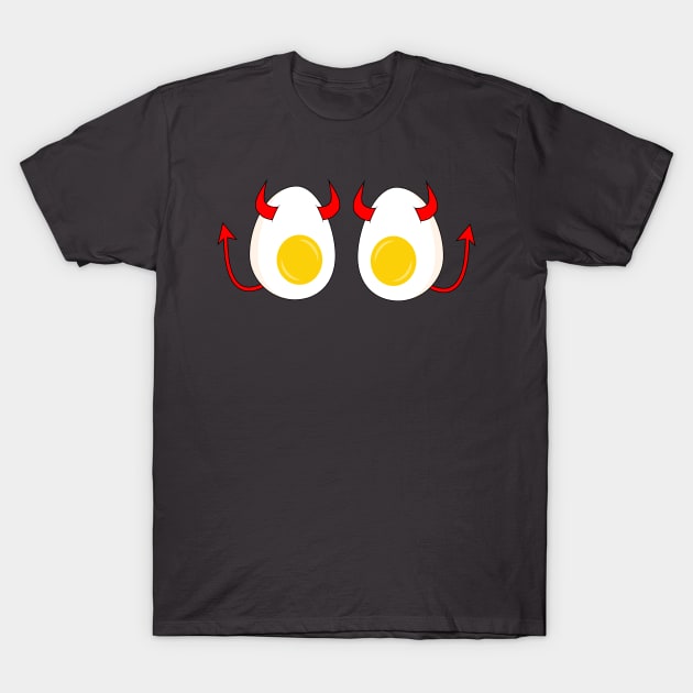 Funny Cartoon Deviled Eggs T-Shirt by skauff